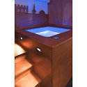 SLV LED Wall recessed luminaire DOWNUNDER OUT LED M, 0,96W, 3000K, IP55, anthracite