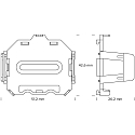 SLV mounting bracket BOX, blue