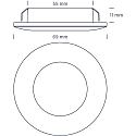 recessed spotlight ALINA G2 IP20, white matt dimmable