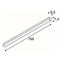 BENA LED Ceiling luminaire, 150cm, white, 3000K