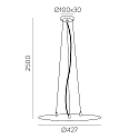 pendant suspension LISBOA 3-fold, DALI controllable