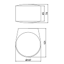 ACB outdoor wall luminaire ANIA up / down IP65, anthracite 