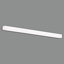 ACB LED wall luminaire BOX 16/3200-90, IP44, 89cm, silver, 15W 4000K 1100lm