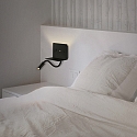 ACB reading lamp CALMA 16/3836 with switch, with USB connection, adjustable IP20, black
