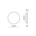 ACB outdoor wall luminaire COMBO 16/3966-45 IP65, black