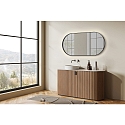 ACB mirror with lighting DANIELA 9755, black glossy