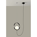 ACB pendant luminaire HALO 3815/1 1 flame IP20, opal, black