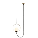pendant luminaire HALO 3815/1 1 flame IP20, gold, opal