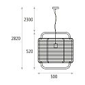 ACB pendant luminaire CORDA 50 E27 IP20, green 