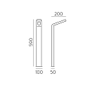 ACB bollard lamp ZEN 2038 IP65, anthracite