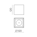 ACB outdoor ceiling luminaire HAMAL 2081 IP65, anthracite