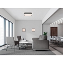 ACB ceiling luminaire OPORTO 3973/60 with diffuser IP20, black