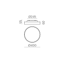 ceiling luminaire ROMA 3974/40 with diffuser IP20
