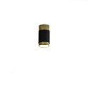 ceiling luminaire LUX 3989/6 IP20, gold, black glossy