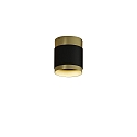 ceiling luminaire LUX 3989/10 IP20, gold, black glossy