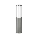 Pedestal luminaire Type No. 0545, IP44, height 50cm, E27 max. 20W (LED),stainless steel acrylic glass inside opal, anthracite