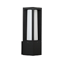Outdoor Wall luminaire Type No. 0213, IP44, E27 max. 20W (LED), cast alu / Opal glass, black matt