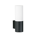 LED Outdoor Wall luminaire Type No. 0277, IP44, 10W 3000K 900lm, cast alu / opal glass, dimmable, black matt