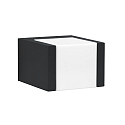 LED Outdoor Wall luminaire Type No. 0332, long light distributor, IP54, 5W 3000K 480lm,cast alu,acrylic, dimmable, black