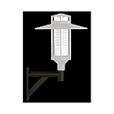 Wall bracket Type No. 1008 for Outdoor Mast light with plait measure Ø 7.6cm, 1-way, depth 42cm, black