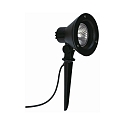 Ground spike Spot Type No. 2156, IP54, E27 PAR30 max. 75W, rotatable, pivotable, cast alu / safety glass, black matt
