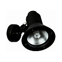 Outdoor Wall Spot Type No. 2182, IP54, E27 QA55 max. 15W, rotatable, pivotable, cast alu / safety glass, black matt