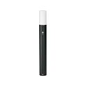 LED Bollard light Type No. 2277 with motion sensor, IP44, height 90cm, 10W 3000K 900lm, cast alu / opal, dimmable, black
