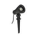 LED Ground spike Spot Type No. 2354, IP54, 230V AC/DC, 8W 3000K 800lm 30�, rotatable, pivotable, connector cable, black matt
