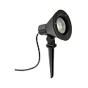 LED Ground Spike Spot Type No. 2356, IP54, 16W 3000K 2240lm 30�, rotatable and pivotable, dimmable, cast alu, black matt