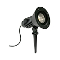 LED Ground spike Spot Type No. 2383, IP54, 29W 3000K 4480lm 30�, rotatable and pivotable, dimmable, cast alu, black matt