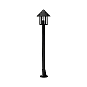 Path light Country style Conical roof modern Type No. 4126, 125cm, IP44, E27 QA55 max. 57W, cast alu / clear, black matt
