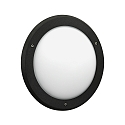 outdoor wall luminaire TYPE NO 6419 IP44, opal, black dimmable