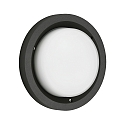 outdoor wall luminaire TYPE NO 6421 IP54, opal, black dimmable