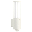 Outdoor Wall luminaire Type No. 0311 with motion sensor (Type No. 0320), IP44, E27 max. 20W (LED), stainless steel, white