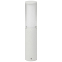 Pedestal luminaire Type No. 0545, IP44, 50cm, E27 max. 20W (LED), stainless steel / acrylic glass / inside opal, white matt