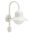 Outdoor Wall luminaire Type No. 0662 with motion sensor (Type No. 0661), IP44, E27 QA55 max. 57W, cast alu / glass, white