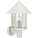 Outdoor Wall luminaire Type No. 1824, with wall bracket, IP44, E27 QA55 max. 57W, cast alu / acrylic glass clear, white