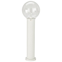 Bollard light Type No. 2012, E27 with glass ball � 25cm, E27, white / clear glass