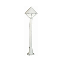 Path light Type No. 2031, IP44, E27 QA55 max. 57W, cast alu / opal glass, white