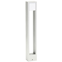 LED Bollard light Type No. 2252, long light distributor, IP54, 90cm, 10W 3000K 480lm, cast alu / opal, dimmable, white matt