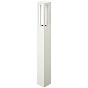 Bollard light Type No. 2266, IP44, height 90cm, E27 max. 20W (LED), cast alu / opal glass, white matt