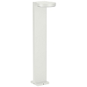 LED Bollard light Type No. 2290, IP44, height 90cm, 16W 3000K 1600lm, cast alu / acrylic glass opal, white matt