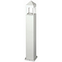 LED Bollard light Type No. 2299, IP44, 90cm, 12W 3000K 1200lm, direct / indirect, dimmable, cast alu / clear, white matt