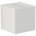 LED Outdoor Wall spot Type No. 2370 - 2-sided, tight/tight, square, IP44, 230V AC/DC, 2x 3W 3000K 330lm, lens clear, white