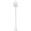 Path light Country style conical roof modern Type No. 4126, 125cm, IP44, E27 QA55 max. 57W, cast alu / clear, white matt