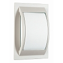 Outdoor Wall and Ceiling luminaire Type No. 6199, IP44, 20 x 30cm, E27 QA55 max. 57W, cast alu / opal glass, white