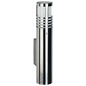 Outdoor Wall luminaire Type No. 0205, IP44, 1 flame, G9 QT14 max. 40W, stainless steel / borosilicate glass satined