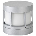 Outdoor LED Wall, Ceiling and Pillar luminaire Type No. 0326, IP54, � 14cm, 10W 3000K 900lm, cast alu, dimmable, silver