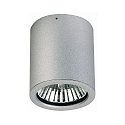 Outdoor ceiling spot Type No. 2130, IP44, � 11cm / H 12.5cm, E27 PAR30 max. 75W, rigid, silver matt