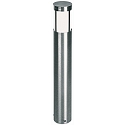 Bollard light Type No. 2264, height 70cm, IP44, E27 QA55 max. 57W, stainless steel / opal glass